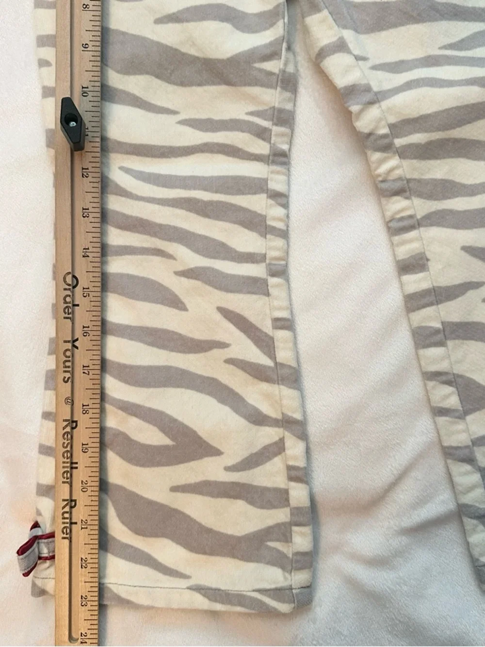 Vintage 2004 Gymboree Tiger Club Love Animal Prnt Cream Gray Velvet Pants Girl 5